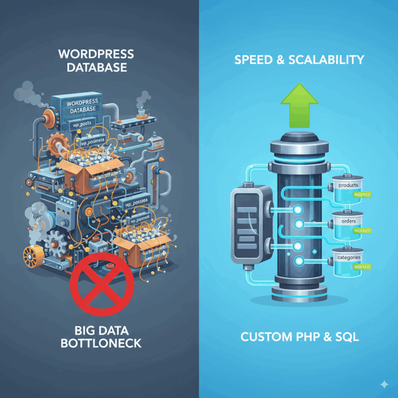 WordPress Cannot Handle Big Data Websites